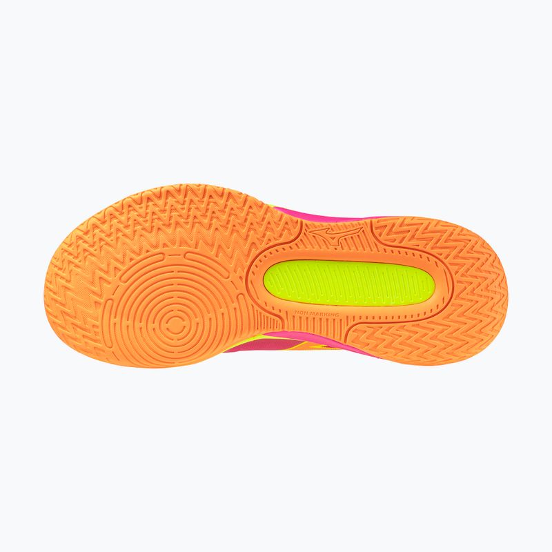 Încălțăminte de volei Mizuno Neo Jump pink tetra/fortune yellow/light 3