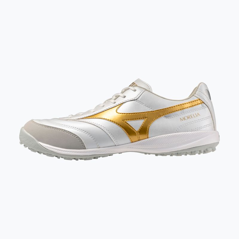 Încălțăminte de fotbal Mizuno Morelia Sala Pro TF white/football gold/galaxy silver 2