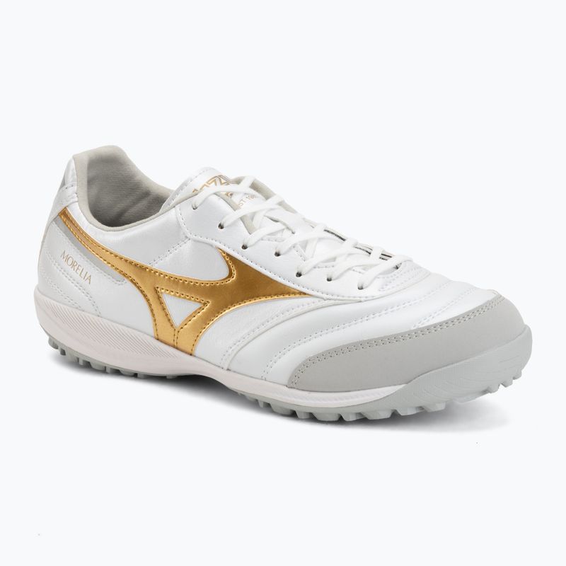 Încălțăminte de fotbal Mizuno Morelia Sala Pro TF white/football gold/galaxy silver