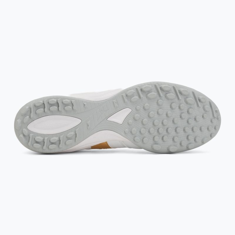 Încălțăminte de fotbal Mizuno Morelia Sala Pro TF white/football gold/galaxy silver 4