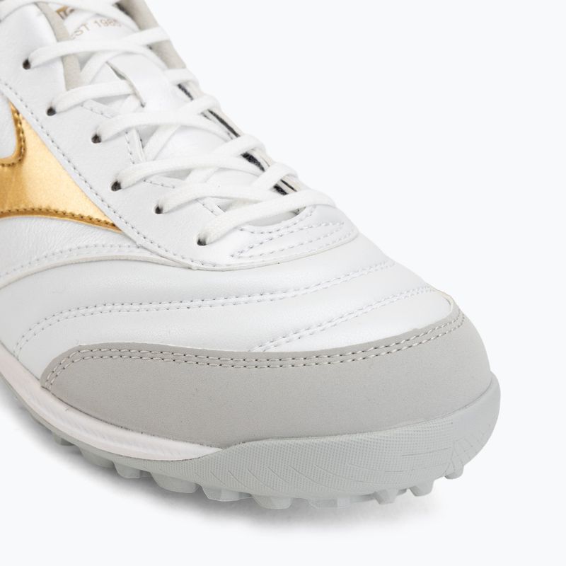 Încălțăminte de fotbal Mizuno Morelia Sala Pro TF white/football gold/galaxy silver 7