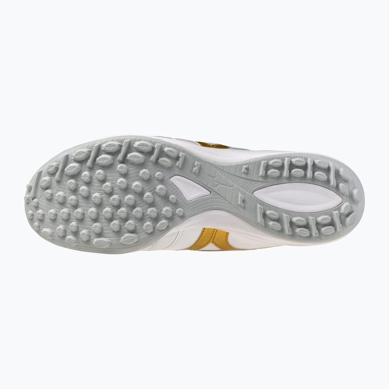 Încălțăminte de fotbal Mizuno Morelia Sala Elite TF white/football gold/galaxy silver 5
