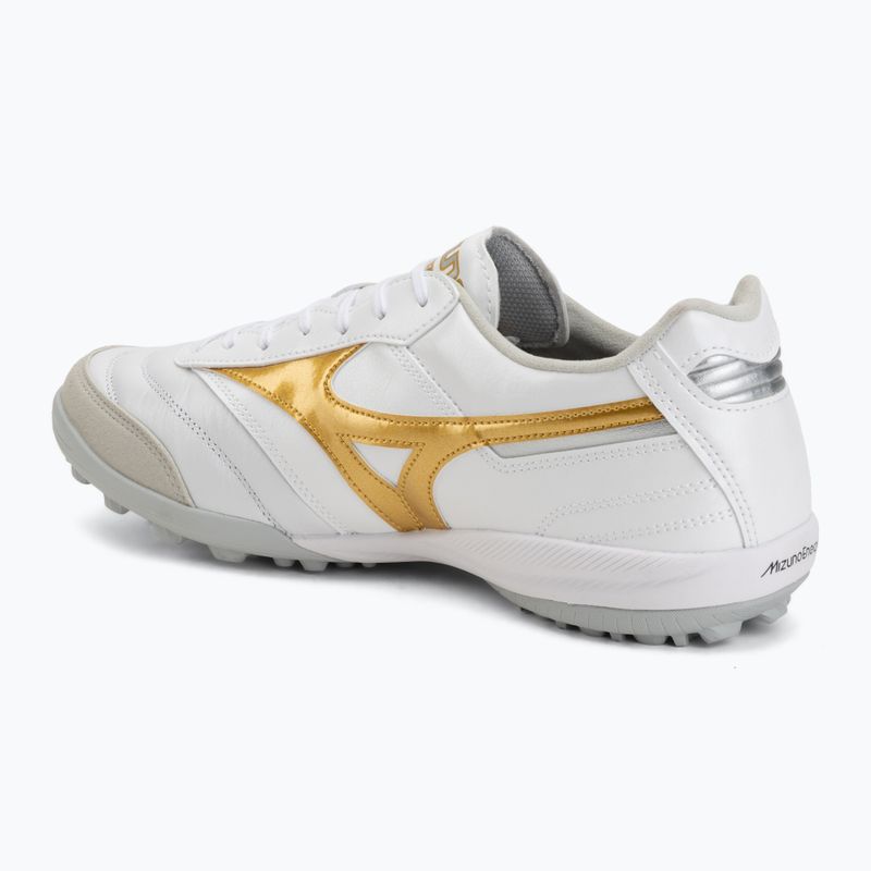 Încălțăminte de fotbal Mizuno Morelia Sala Elite TF white/football gold/galaxy silver 3