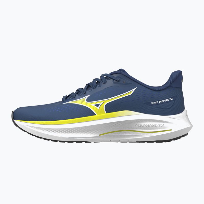 Încălțăminte de alergare pentru bărbați Mizuno Wave Inspire 22 estate blue/lightning yellow