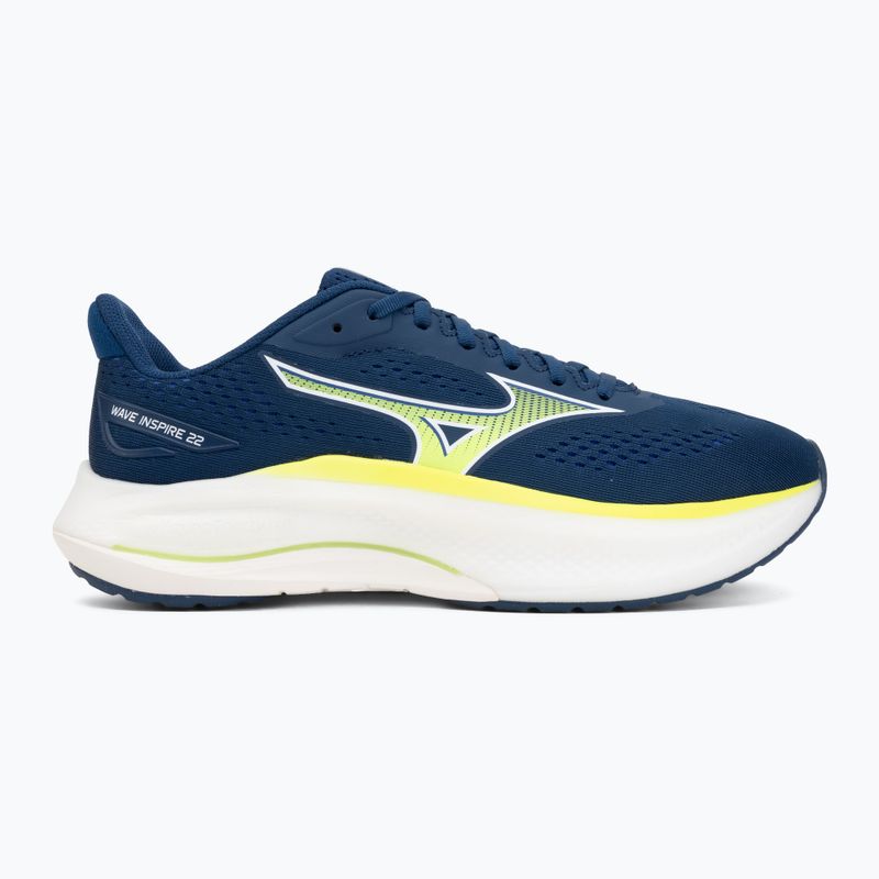 Încălțăminte de alergare pentru bărbați Mizuno Wave Inspire 22 estate blue/lightning yellow 2