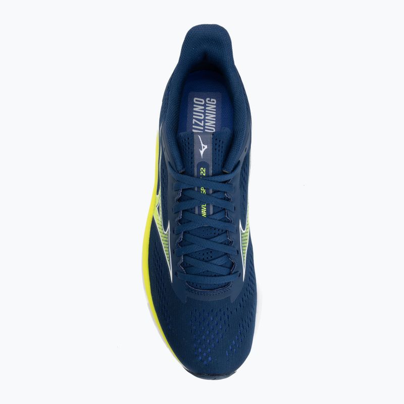 Încălțăminte de alergare pentru bărbați Mizuno Wave Inspire 22 estate blue/lightning yellow 5