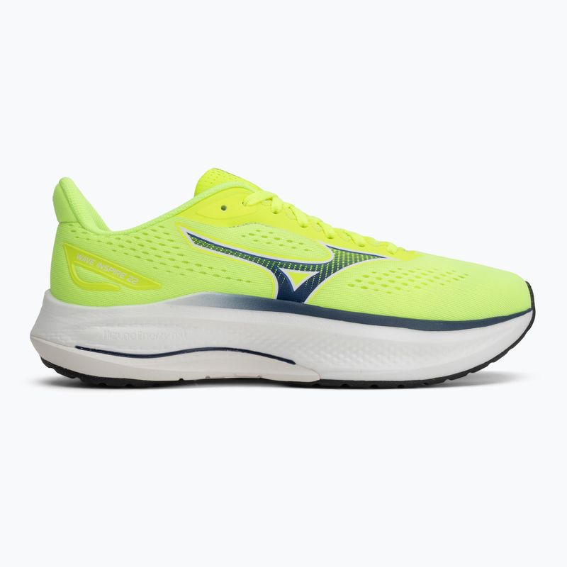 Încălțăminte de alergare pentru bărbați Mizuno Wave Inspire 22 lightning yellow/dazzling blue 2