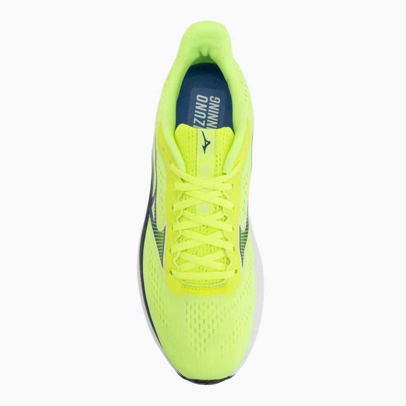 Încălțăminte de alergare pentru bărbați Mizuno Wave Inspire 22 lightning yellow/dazzling blue 5