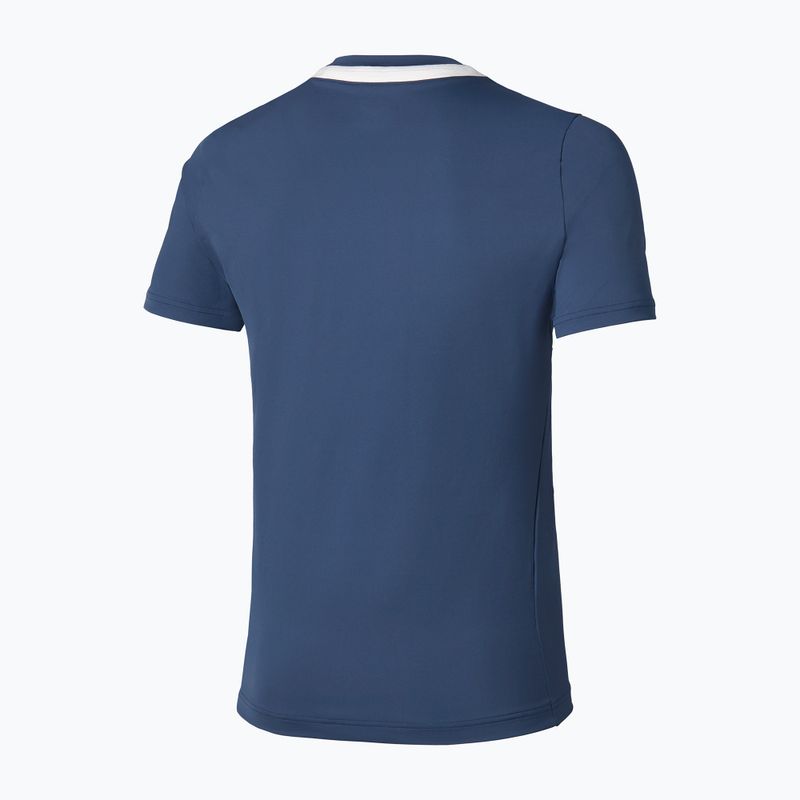 Tricou de tenis pentru bărbați Mizuno 62GAA001 Tee estate blue 2