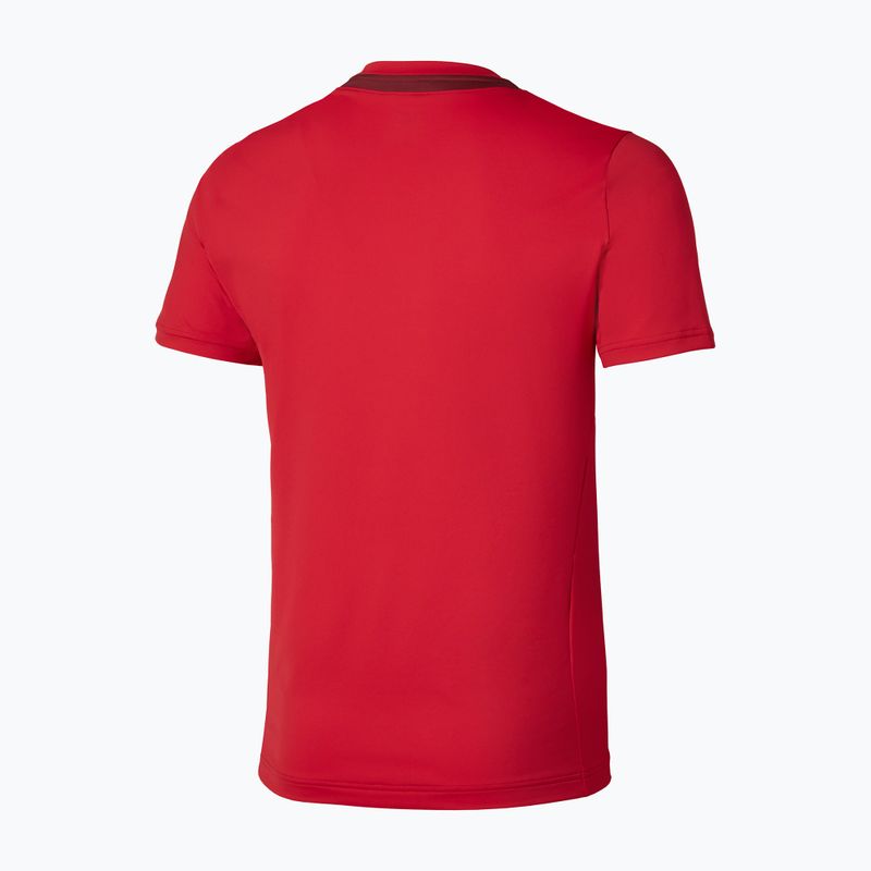 Tricou de tenis pentru bărbați Mizuno 62GAA001 Tee fiery red 2