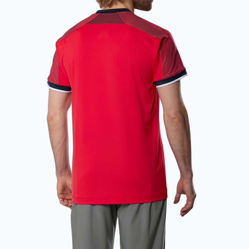 Tricou pentru bărbați Mizuno Stargazer Shadow Tee fiery red 2