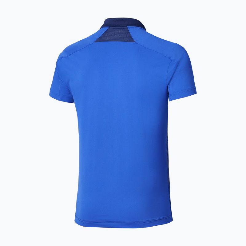 Tricou pentru bărbați Mizuno Stargazer Shadow Polo dazzling blue 6