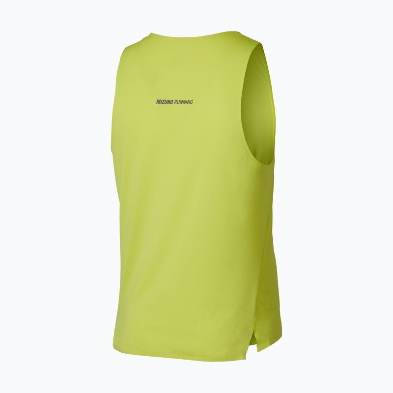 Tricou de alergare pentru bărbați Mizuno Tech Light Tank lightning yellow 3