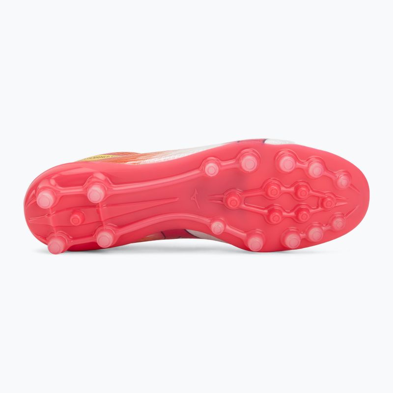 Încălțăminte de fotbal Mizuno Alfa III Elite AG white/fuchsia purple 4