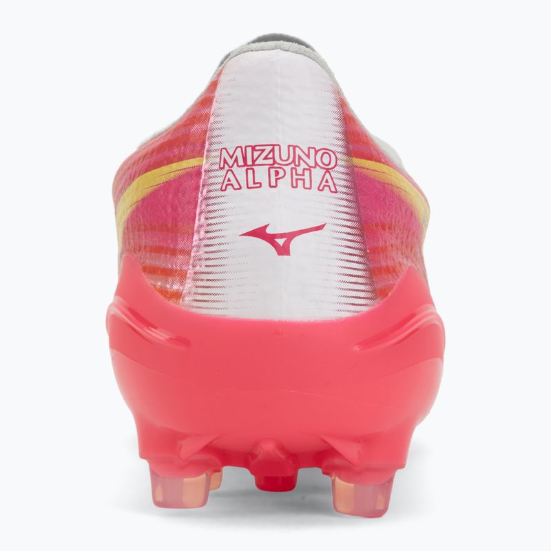 Încălțăminte de fotbal Mizuno Alfa III Elite AG white/fuchsia purple 6