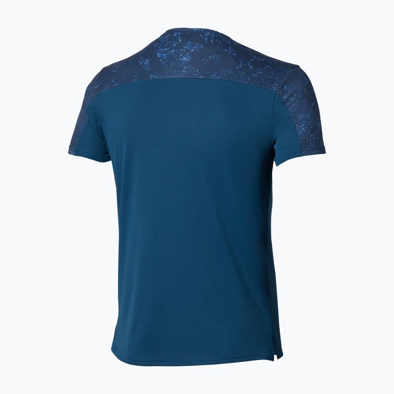Tricou de alergare pentru bărbați Mizuno Active DryAeroFlow Graphic estate blue 3