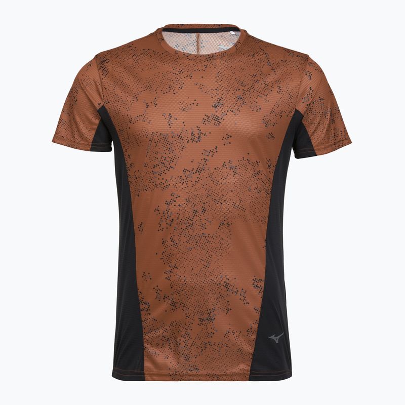 Tricou de alergare pentru bărbați Mizuno Active DryAeroFlow Graphic copper brown