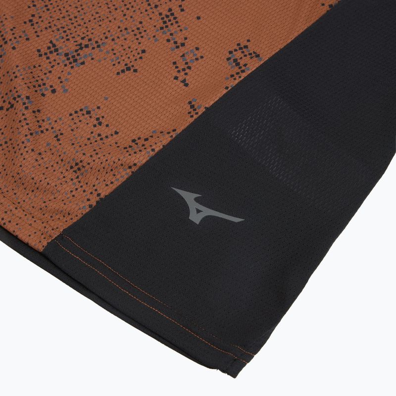 Tricou de alergare pentru bărbați Mizuno Active DryAeroFlow Graphic copper brown 3