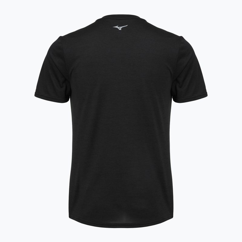 Tricou de alergare pentru bărbați Mizuno Core Run Short Sleeve Tee black 2