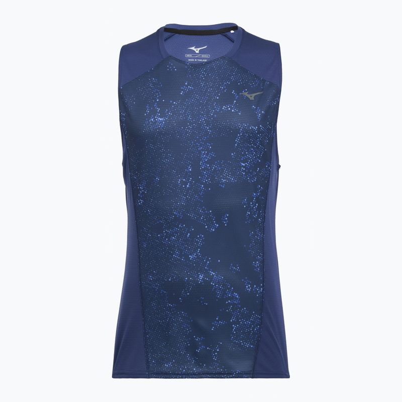Tricou de alergare pentru bărbați Mizuno Active DryAeroFlow Graphic Tank Top estate blue