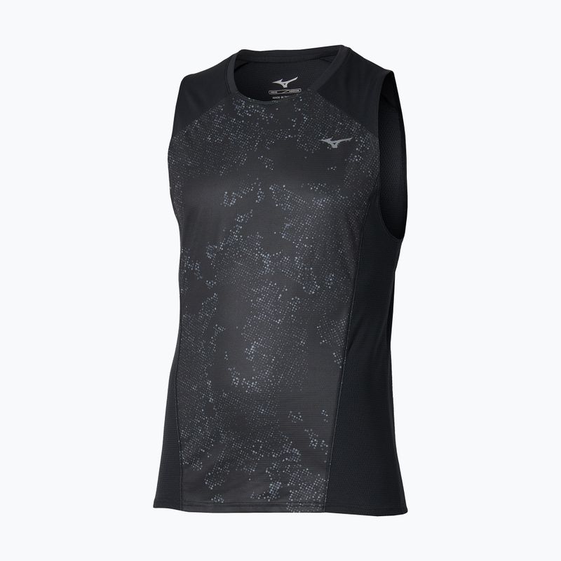 Tricou de alergare pentru bărbați Mizuno Active DryAeroFlow Graphic Tank Top black/gray 2