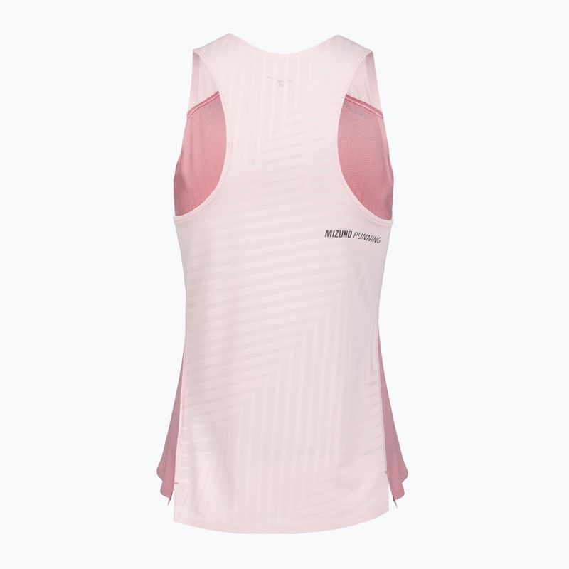 Tricou de alergare pentru femei Mizuno Tech Light Singlet rose elegance 2