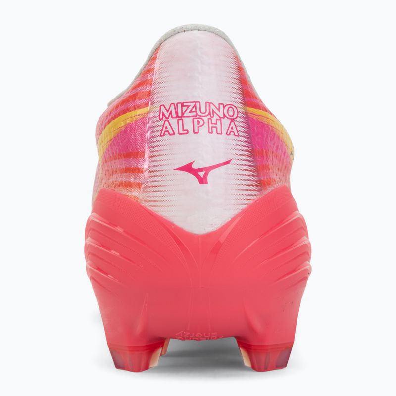 Încălțăminte de fotbal Mizuno Alpha III Japan FG white/fuchsia purple 6