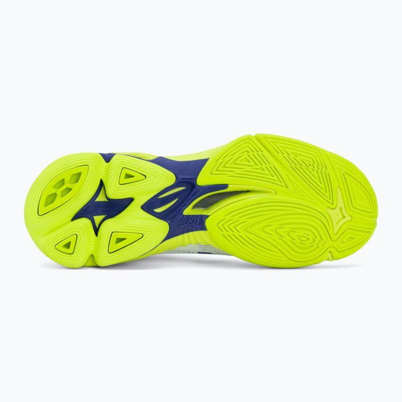 Încălțăminte de volei Mizuno Wave Lightning Pro Mid white/lighting yellow/dazzling blue 4