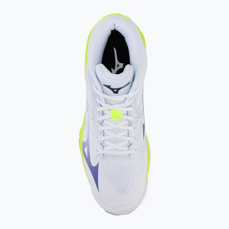 Încălțăminte de volei Mizuno Wave Lightning Pro Mid white/lighting yellow/dazzling blue 5
