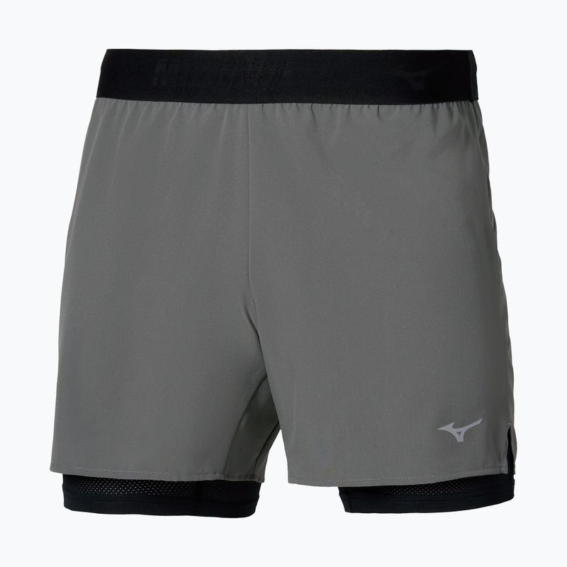 Pantaloni scurți de alergare pentru bărbați Mizuno Core 5.5 Inches 2in1 lava smoke 2