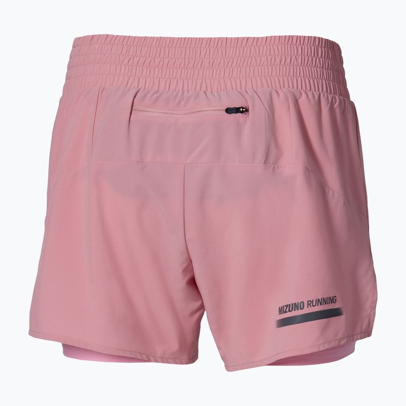 Pantaloni scurți de alergare pentru femei Mizuno Active 2in1 4.5 rose elegance 3