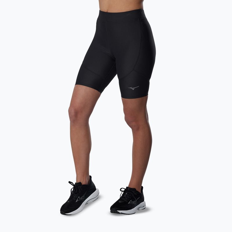 Pantaloni scurți de alergare pentru femei Mizuno Alpha Mid black