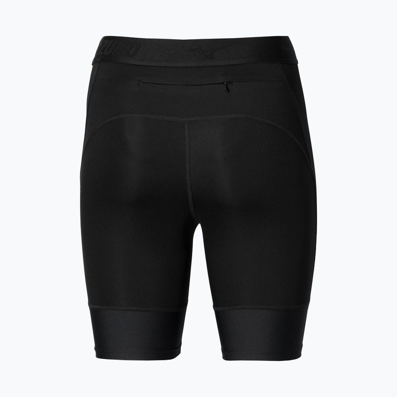 Pantaloni scurți de alergare pentru femei Mizuno Core Impulse Mid black 3