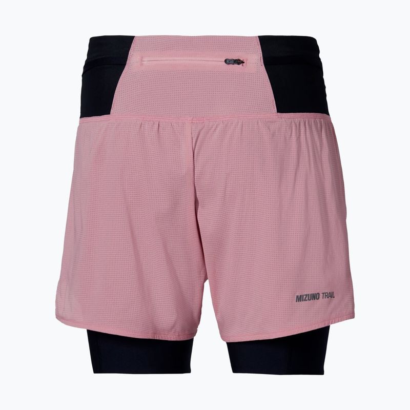 Pantaloni scurți de alergare pentru femei Mizuno Trail Multipocket 2In1 Short rose elegance 2
