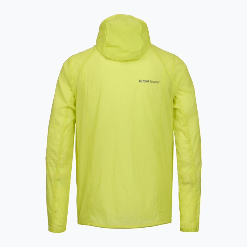 Geacă de alergare pentru bărbați Mizuno Tech Light Hooded lightning yellow 2