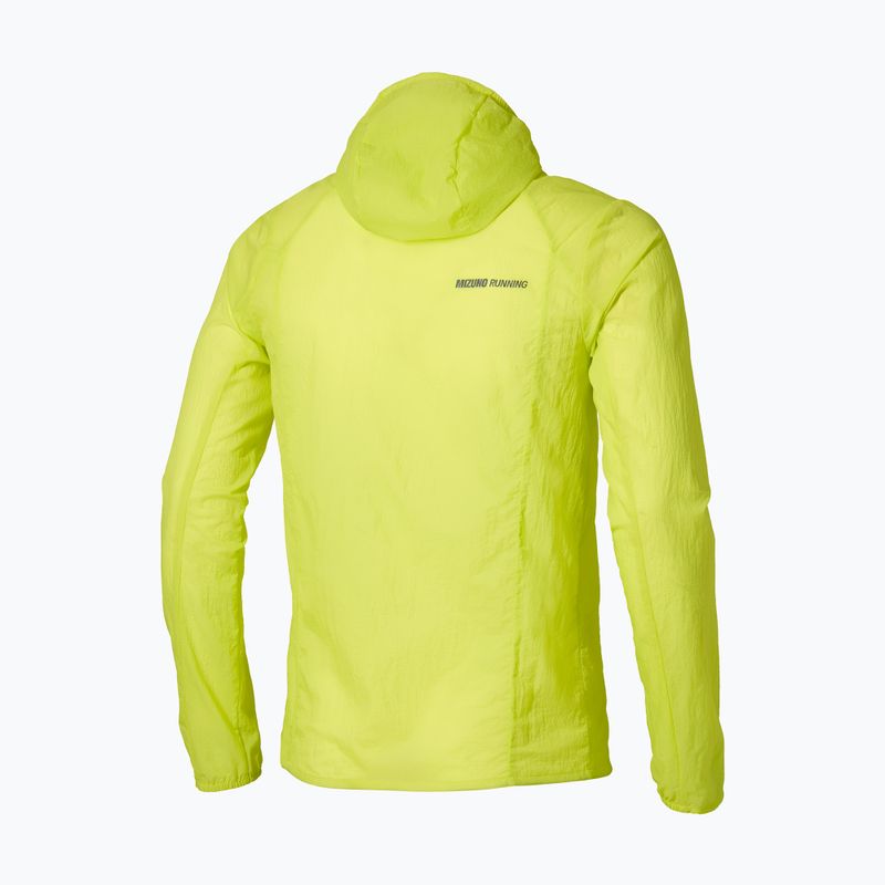 Geacă de alergare pentru bărbați Mizuno Tech Light Hooded lightning yellow 2