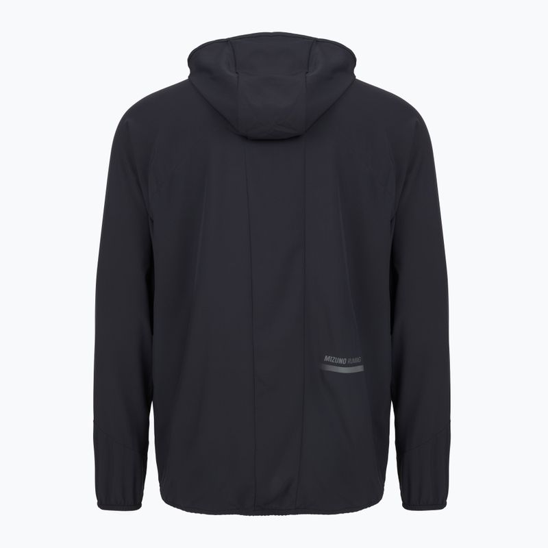 Geacă de alergare pentru bărbați Mizuno Active Alpha Hooded black 3