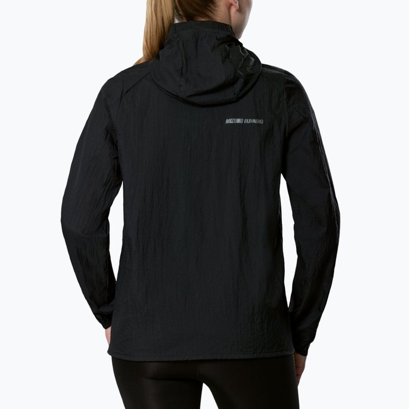 Geacă de alergare pentru femei Mizuno Tech Light Hooded Jacket black 2