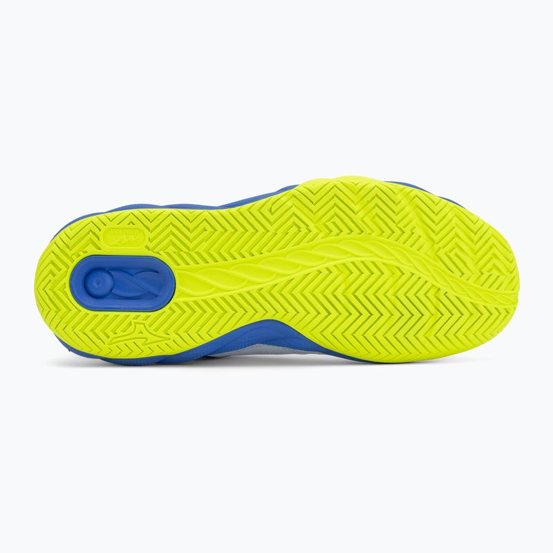 Încălțăminte de tenis pentru bărbați Mizuno Wave Enforce Court AC white/dazzling blue/lightning 4