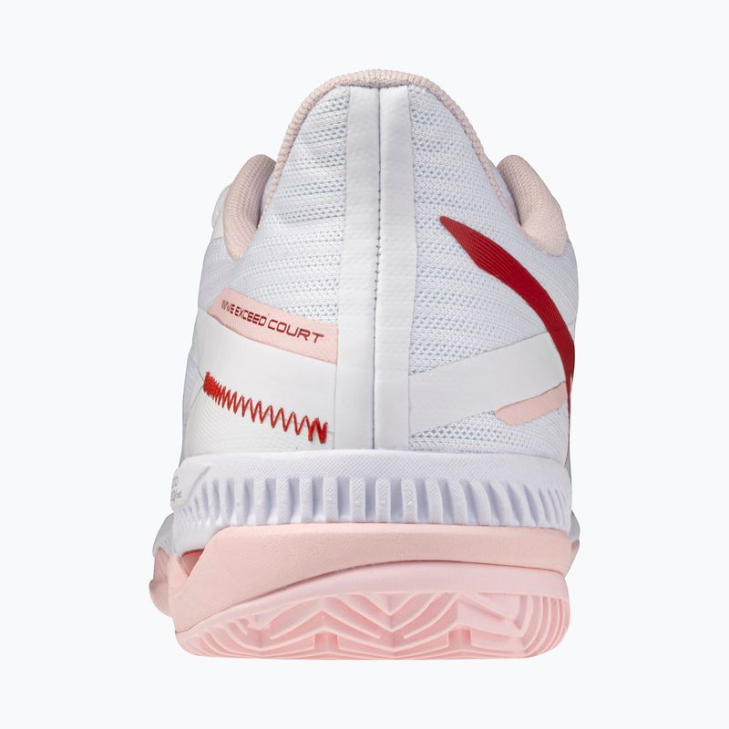 Încălțăminte de tenis pentru femei Mizuno Wave Exceed Court CC W white/pinkesque/barbados cherr 3