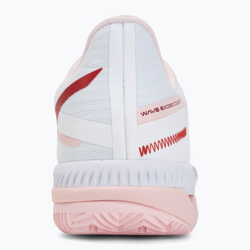 Încălțăminte de tenis pentru femei Mizuno Wave Exceed Court CC W white/pinkesque/barbados cherr 6