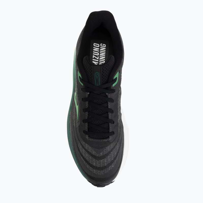Încălțăminte de alergare pentru bărbați Mizuno Wave Sky 9 black/goblin green/alpine green 5