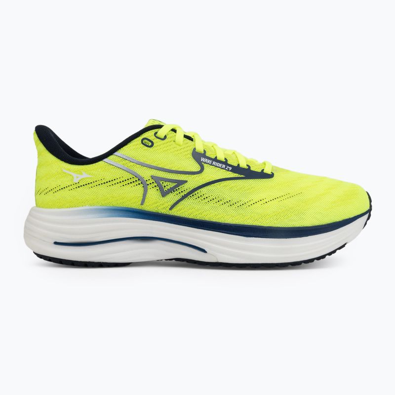 Încălțăminte de alergare pentru bărbați Mizuno Wave Rider 29 lightning yellow/estate blue 2