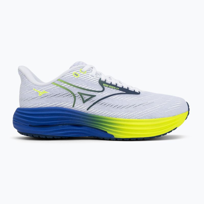 Încălțăminte de alergare pentru bărbați Mizuno Wave Rider 29 estate blue/white/lighning yellow 2