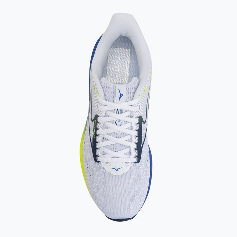 Încălțăminte de alergare pentru bărbați Mizuno Wave Rider 29 estate blue/white/lighning yellow 5