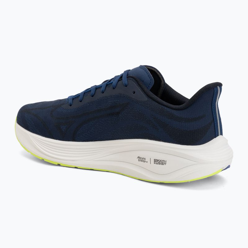 Încălțăminte de alergare pentru bărbați Mizuno Neo Cosmo estate blue/white/lightning yellow 3