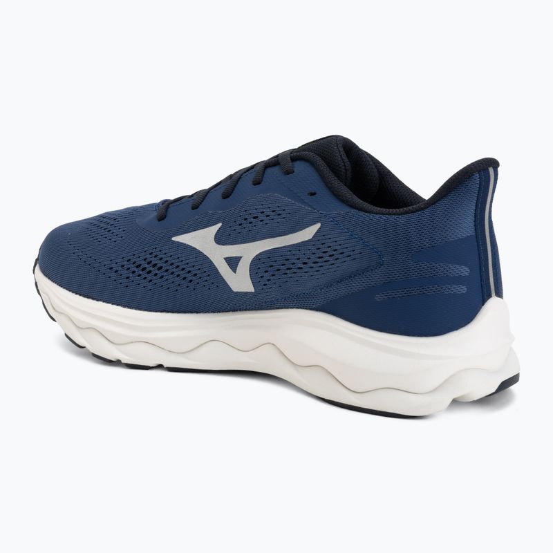 Încălțăminte de alergare pentru bărbați Mizuno Wave Serene 2 estate blue/silver/lightning yellow 3