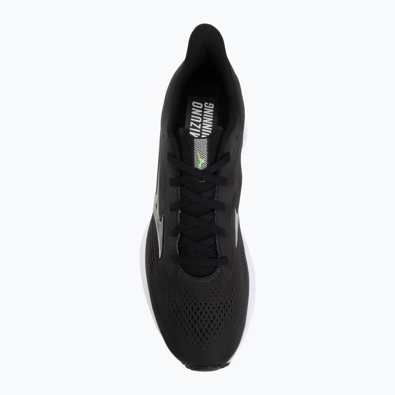 Încălțăminte de alergare pentru bărbați Mizuno Wave Serene 2 black/silver/glowing apple 5