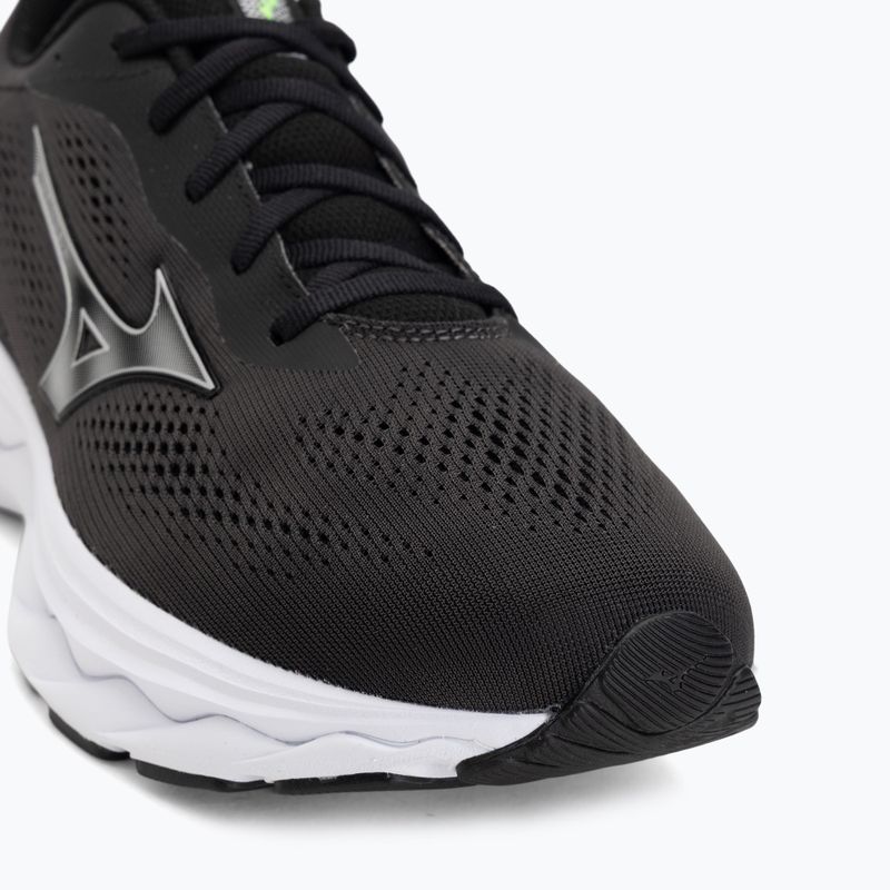 Încălțăminte de alergare pentru bărbați Mizuno Wave Serene 2 black/silver/glowing apple 7