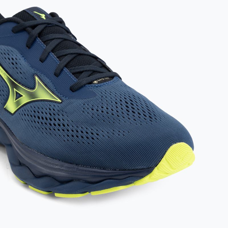 Încălțăminte de alergare pentru bărbați Mizuno Wave Serene 2 GTX estate blue/lightning yellow 7